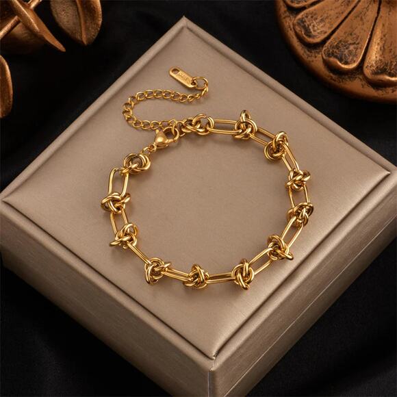 Knot and Chain Bracelet - Waterproof - Picture 1 of 3